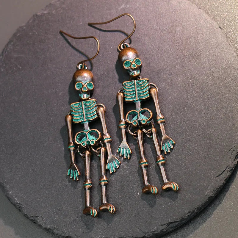 Skeleton Alloy Earrings Earrings - Tophatter Daily Deals