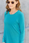 Basic Bae Full Size Round Neck Long Sleeve Top - Tophatter Deals