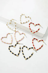 Heart Shape Dangle Earrings Earrings - Tophatter Daily Deals