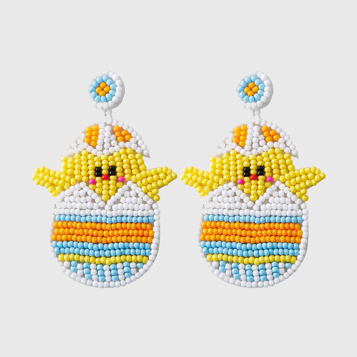 Bead Stainless Steel Chicken Dangle Earrings Earrings - Tophatter Daily Deals