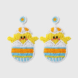 Bead Stainless Steel Chicken Dangle Earrings Earrings - Tophatter Daily Deals