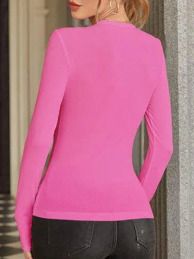Surplice Long Sleeve T-Shirt Women's T-Shirts - Tophatter Daily Deals