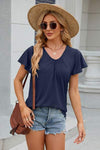 V-Neck Short Sleeve T-Shirt Women's T-Shirts - Tophatter Daily Deals