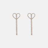 Heart Shape Gold-Plated Alloy Earrings Style A One Size Earrings - Tophatter Daily Deals