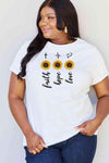 Simply Love Full Size Sunflower Graphic T-Shirt Women's T-Shirts - Tophatter Daily Deals