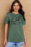 Simply Love Full Size NO DRAMA LLAMA Graphic Cotton Tee Women's T-Shirts - Tophatter Daily Deals