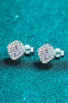 925 Sterling Silver Inlaid 2 Carat Moissanite Square Stud Earrings - Tophatter Deals