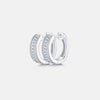 Moissanite 925 Sterling Silver Huggie Earrings Moissanite - Tophatter Daily Deals