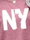 NY the Statue of Liberty Graphic Tee Women's T-Shirts - Tophatter Daily Deals