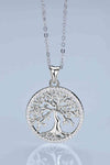 Adored 925 Sterling Silver Moissanite Tree Pendant Necklace Moissanite - Tophatter Daily Deals