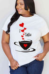 Simply Love Full Size I LOVE COFFEE Graphic Cotton Tee Women's T-Shirts - Tophatter Daily Deals