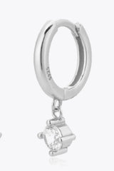 Inlaid Zircon Huggie Drop Earrings Earrings - Tophatter Daily Deals