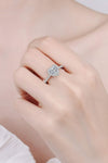 1 Carat Moissanite Heart-Shaped Ring Moissanite - Tophatter Daily Deals