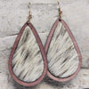 Teardrop Shape Wooden Dangle Earrings Style I One Size Earrings - Tophatter Daily Deals