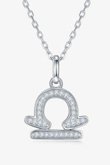 Moissanite Constellation Pendant Necklace Libra One Size Moissanite - Tophatter Daily Deals