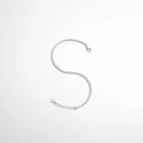 925 Sterling Silver Inlaid Zircon Bracelet Bracelets - Tophatter Daily Deals