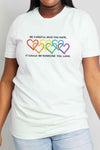 Simply Love Full Size Heart Slogan Graphic Cotton Tee Women's T-Shirts - Tophatter Daily Deals