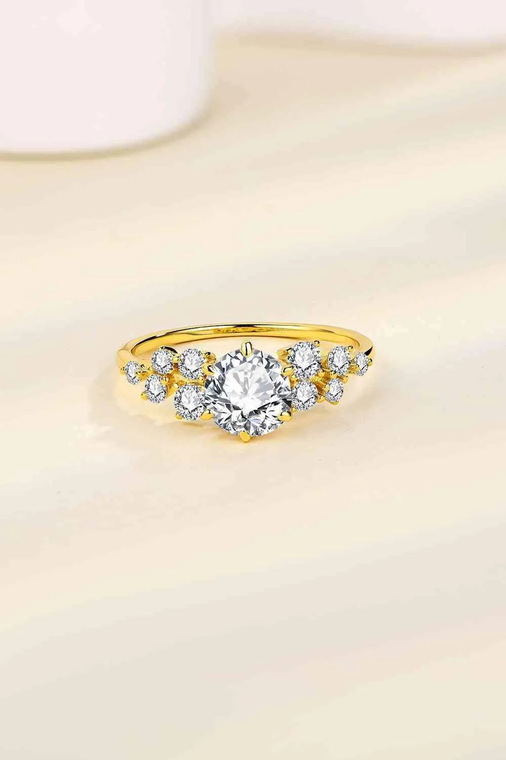 1 Carat Moissanite 925 Sterling Silver Ring Moissanite - Tophatter Daily Deals