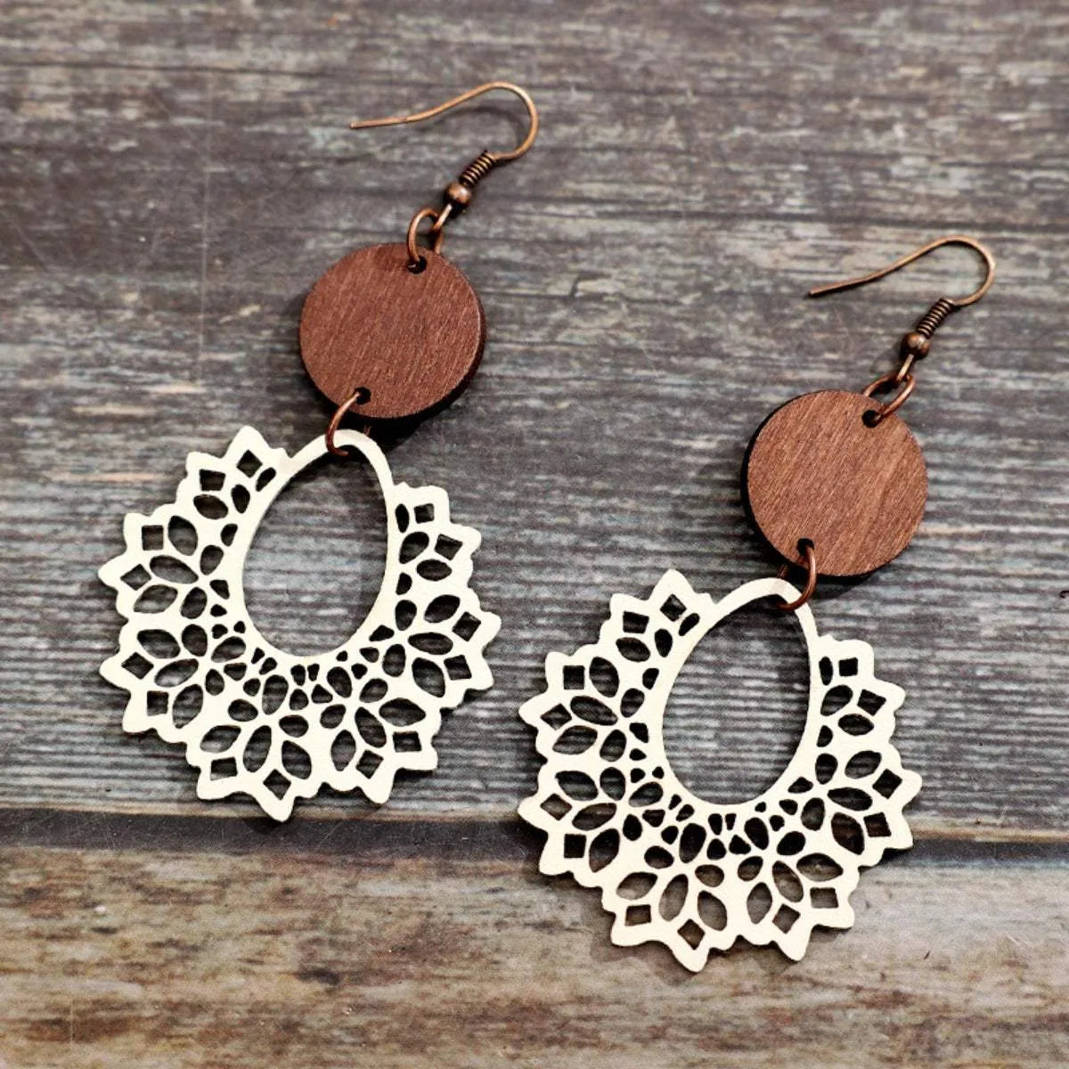 Geometric Cutout Dangle Earrings Earrings - Tophatter Daily Deals