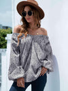 Printed Tie-Neck Balloon Sleeve Blouse Blouses - Tophatter Daily Deals