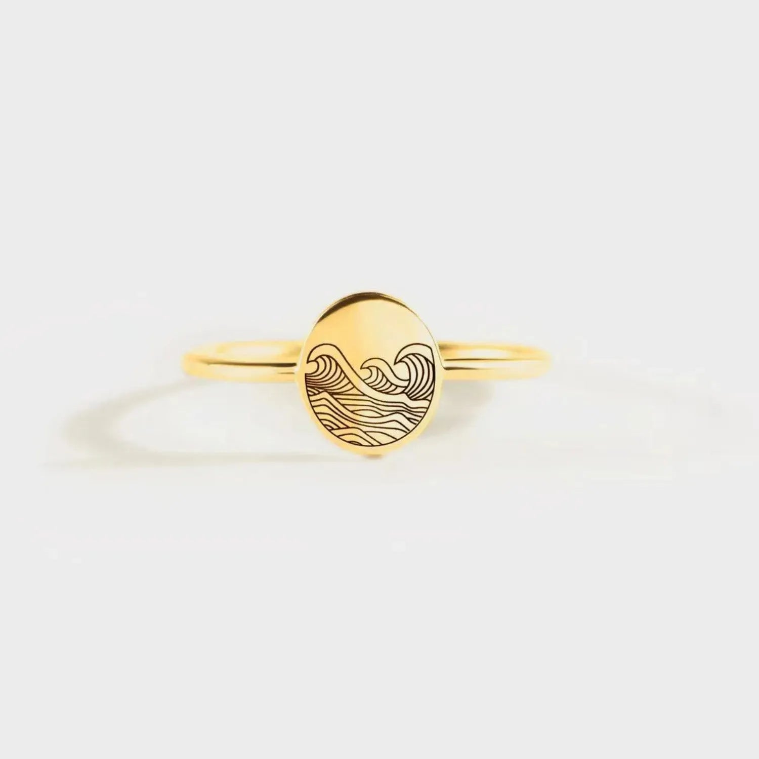 925 Sterling Silver Signet Ring Gold Rings - Tophatter Daily Deals