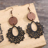 Geometric Cutout Dangle Earrings Black One Size Earrings - Tophatter Daily Deals