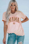 MAMA Heart Graphic Round Neck Tee Women's T-Shirts - Tophatter Daily Deals