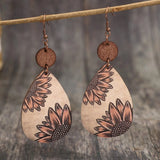 Wooden Iron Hook Dangle Earrings Style A One Size Earrings - Tophatter Daily Deals