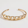 Gold-Plated Alloy Cuff Bracelet Bracelets - Tophatter Daily Deals