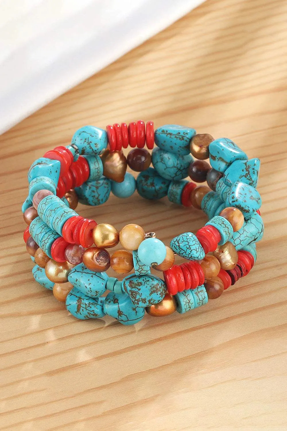 Layered Turquoise Bracelet Bracelets - Tophatter Daily Deals