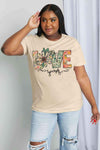 Simply Love Full Size LOVE YOURSELF Graphic Cotton Tee Women's T-Shirts - Tophatter Daily Deals