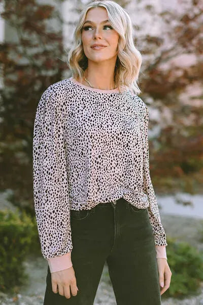 Plus Size Animal Print Round Neck T-Shirt Women's T-Shirts - Tophatter Daily Deals