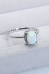 925 Sterling Silver 4-Prong Opal Ring - Tophatter Shopping Deals - Electronics, Jewelry, Auction, App, Bidding, Gadgets, Fashion