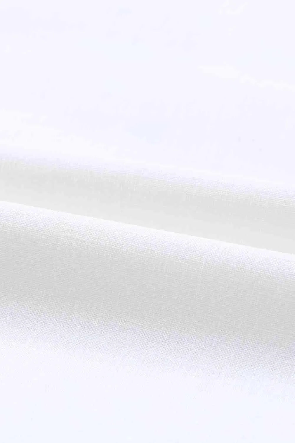 Embroidered Notched Neck Flounce Sleeve Top Blouses - Tophatter Daily Deals