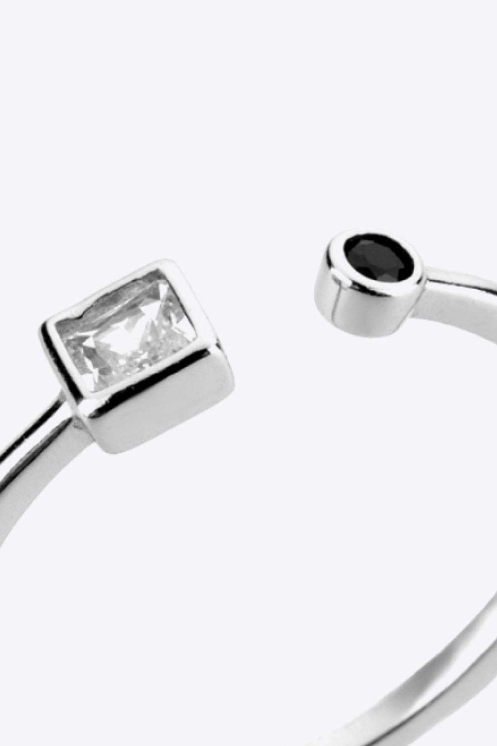 Zircon 925 Sterling Silver Open Ring Rings - Tophatter Daily Deals
