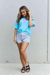 Sweet Claire "More Beach Days" Oversized Graphic T-Shirt Women's T-Shirts - Tophatter Daily Deals