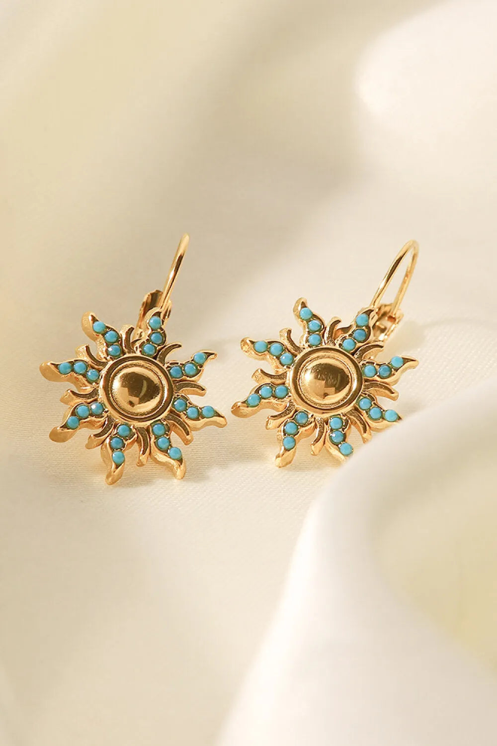 Turquoise Sun Drop Earrings Earrings - Tophatter Daily Deals