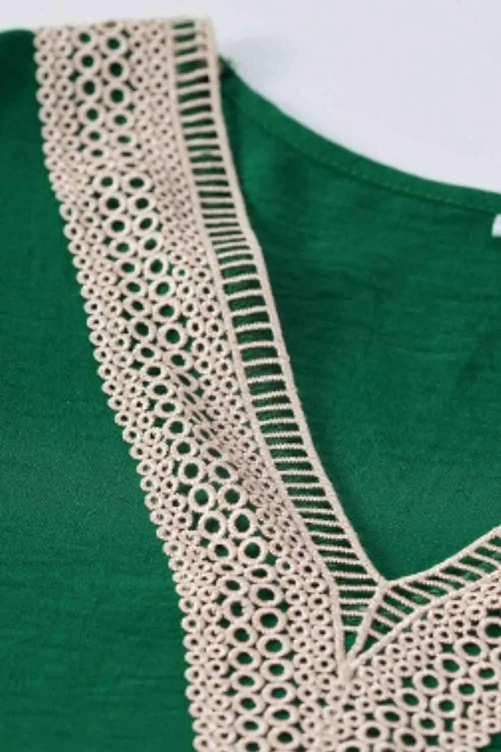 Contrast Ruffle Trim Flutter Sleeve Blouse Blouses - Tophatter Daily Deals