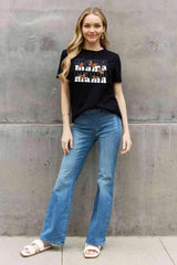 Simply Love MAMA Butterfly Graphic Cotton T-Shirt Women's T-Shirts - Tophatter Daily Deals