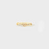 925 Sterling Silver Double-Layered Knot Ring Gold Rings - Tophatter Daily Deals