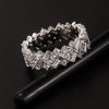 Inlaid Zircon 925 Sterling Silver Ring Rings - Tophatter Daily Deals