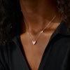 Heart Shape Rose Gold-Plated Pendant Necklace Necklaces - Tophatter Daily Deals