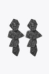 18K Gold-Plated Irregular Earrings Black One Size Earrings - Tophatter Daily Deals