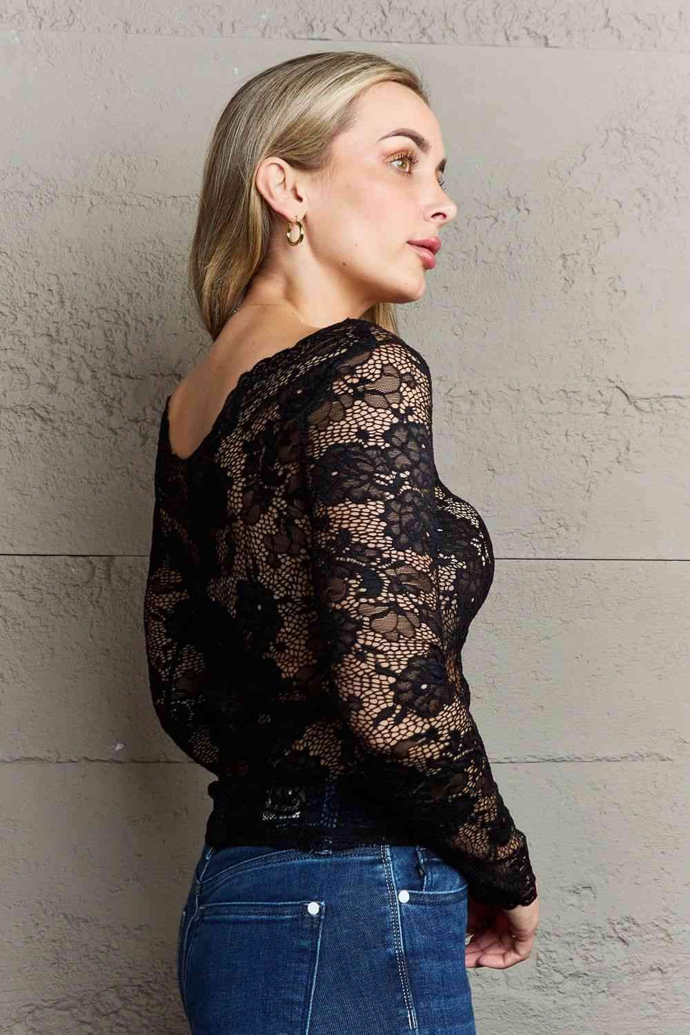 Ninexis Be Kind Off The Shoulder Lace Top Blouses - Tophatter Daily Deals