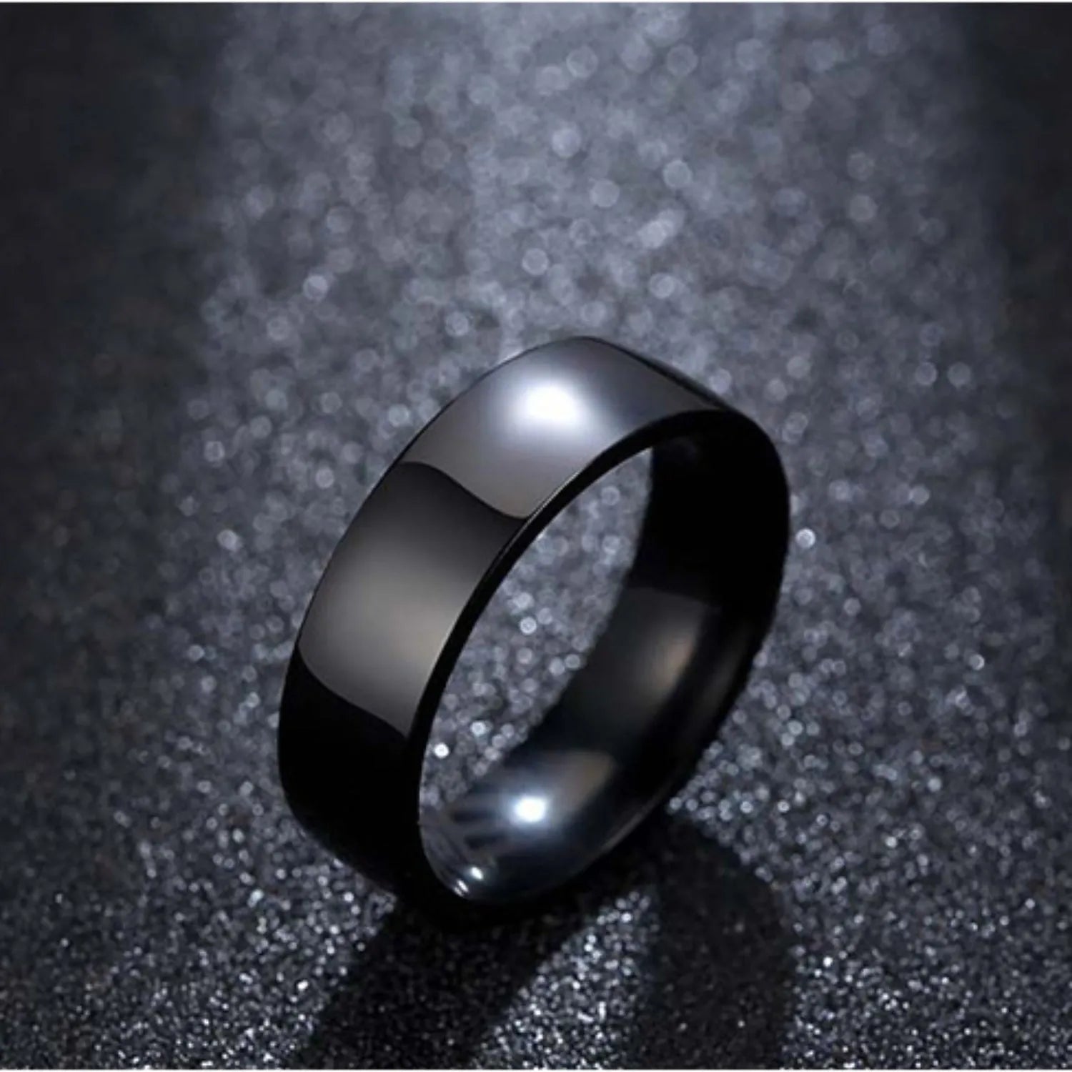 Titanium Steel Plain Ring Rings - Tophatter Daily Deals