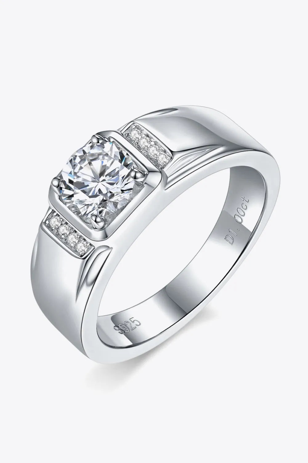 From The Heart 1 Carat Moissanite Ring Moissanite - Tophatter Daily Deals