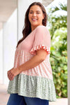 Plus Size Leopard Tiered Blouse Blouses - Tophatter Daily Deals