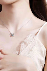 Moissanite 925 Sterling Silver Necklace Moissanite - Tophatter Daily Deals