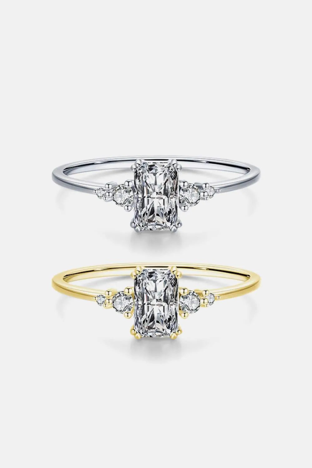 925 Sterling Silver Zircon Ring Rings - Tophatter Daily Deals
