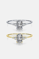 925 Sterling Silver Zircon Ring Rings - Tophatter Daily Deals